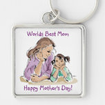 Inspiring Worlds Best Mom - Happy Mother's Day Key Chains