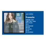 Instagram Photo Blue Crossing Mini Comp Card Business Card Templates