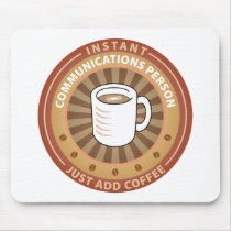 Instant Communications Person Mouse Pad