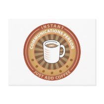 Instant Communications Person Post Card