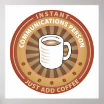 Instant Communications Person Poster