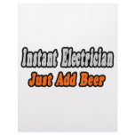 Instant Electrician...Just Add Beer letterhead