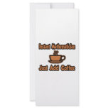 Instant Mathematician...Just Add Coffee rack cards