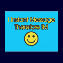 Instant Message Existentialism postcards