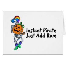 Instant Pirate Just Add Rum Cards