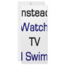 Instead Of Watching TV I Swim Rack Card Design