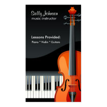 Instructeur professionnel de musique de piano et d cartes professionnelles