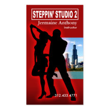 Instructeur urbain de danse de style de Steppin Ch Carte De Visite
