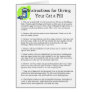 "Instructions for GivingYour Cat a Pill"