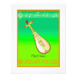 Instrument de ficelle de Pipa de Chine Invitations Personnalisées