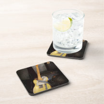Instrument - Guitar - Playing in a band Beverage Coasters