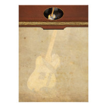 Instrument - Guitar - Playing in a band Personalized Announcement