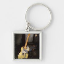 Instrument - Guitar - Playing in a band Keychains