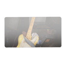Instrument - Guitar - Playing in a band Shipping Labels