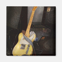 Instrument - Guitar - Playing in a band Magnet