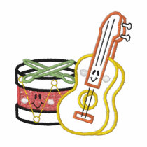 Instruments embroidered shirts