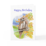 Insulting Cute Owl Birthday Card