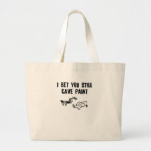 Insulting slogan tote bag