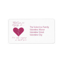 Insulting Valentine Personalized Address Labels