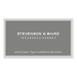 Insurance Agency  Business Card in Soft Taupe
