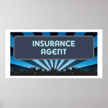 Insurance Agent Marquee Poster