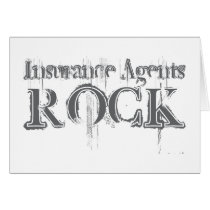 Insurance Agents Rock Card