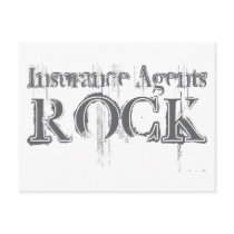 Insurance Agents Rock Post Cards