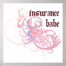 Insurance Babe Poster