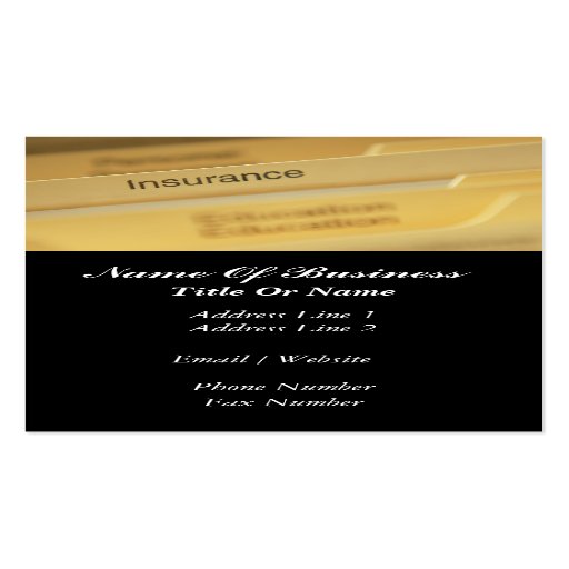 Insurance Business Card