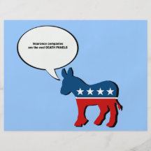 Insurance companies are the real death panels custom flyer