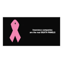 Insurance companies are the real death panels customized photo card