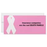 Insurance companies are the real death panels rack cards