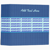 Insurance Policy Avery Binder