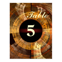 Integrity Table Number Postcard