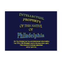 Intellectual Property (Philadelphia) Postcard