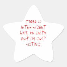 Intelligent Life Star Sticker