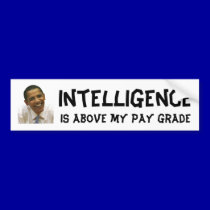 Intelligent Obama Bumper Sticker bumper stickers