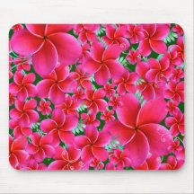 Intense Pink Flowers Mouse Pads