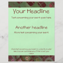 Interesting "Earth Tones" Abstract Flyer