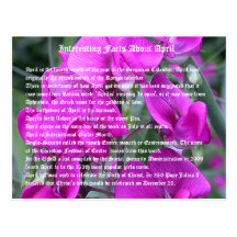 Interesting facts about April Postcard
