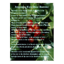 Interesting Facts About December Postcard