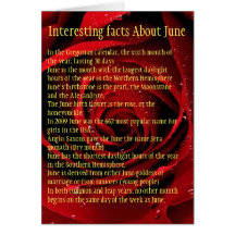 Interesting facts About June Cards