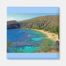 Intérieur, baie 4, Honolulu, Oahu de Hanauma Magnets Pour Réfrigérateur
