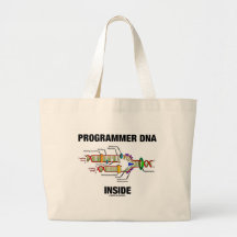 Intérieur d'ADN de programmeur (reproduction d'ADN Sac En Toile