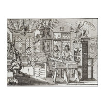 Intérieur des travaux d'impression à Nuremberg Impression Sur Toile