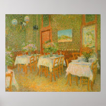 Intérieur d'un restaurant par Vincent van Gogh Posters