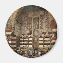 Intérieur d'une maison, Damas, la Terre Sainte, (c Magnets Pour Réfrigérateur