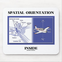 Intérieur spatial d'orientation (avion d'anatomie  tapis de souris