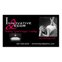 Interior Design Business cards chandelier