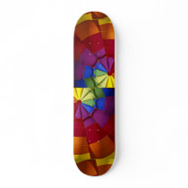 Interior design of inflated hot air balloon skateboard decks